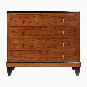 Art Deco Chest of Drawers in Birds Eye Maple, 1925