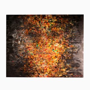 Composición abstracta, 2015, Técnica mixta sobre lienzo