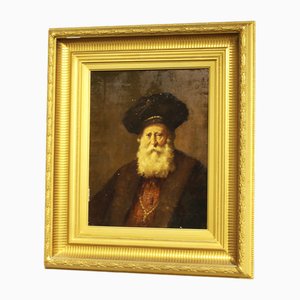 Evert Jan Ligtelijn, Retrato de hombre, años 20, óleo sobre madera, enmarcado