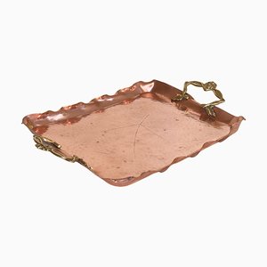 Vintage Platter in Copper and Brass