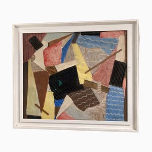 Armilde Dupont, Composition, 1967, Collage, Encadré