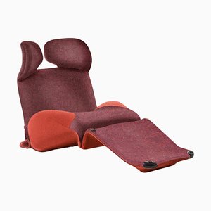 Red Combination Wink Armchair by Toshiyuki Kita for Cassina