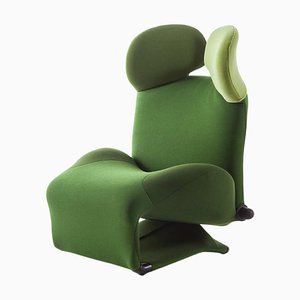 Green Combination Wink Armchair by Toshiyuki Kita for Cassina