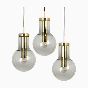 Large Dutch Brass Pendant Light, 1960s