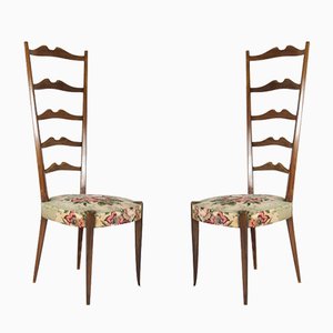 Italian High-Back Chairs from Minotti, 1950s, Set of 2