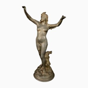 Bailarina desnuda modernista, década de 1890