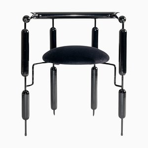 Black Poodle Armchair by Metis Design Studio