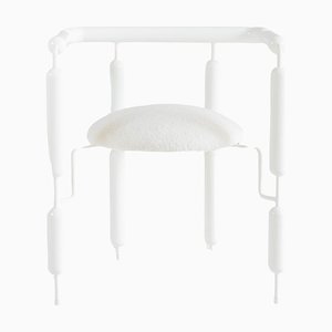 White Poodle Armchair by Metis Design Studio