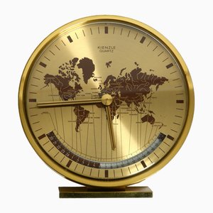 Horloge de Table Heure Mondiale à Piles de Kienzle, 1980s