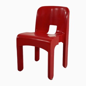 Sedia nr. 4867 Universale rossa di Joe Colombo per Kartell, anni '70