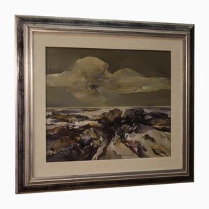 Ferruccio Rosini, Italian Seascape, 1980, Öl auf Leinwand, Gerahmt