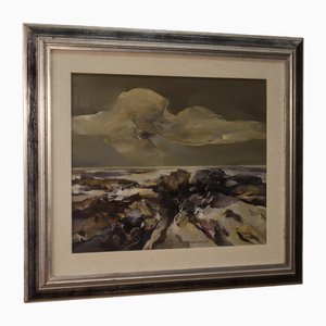 Ferruccio Rosini, Italian Seascape, 1980, Oil on Canvas, Framed