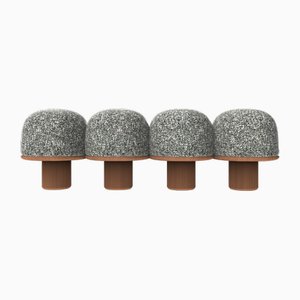 Hygge Bank aus 0004 Kvadrat Zero Stoff und Räuchereiche von Saccal Design House für Collector