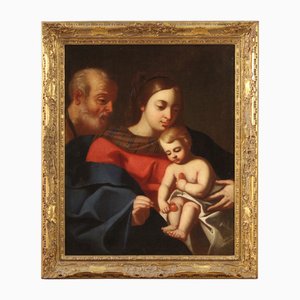 Religious Artist, Holy Family, 1760, Oil on Canvas, Framed