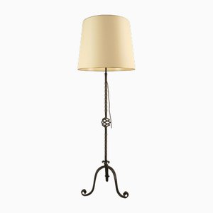 Large Wrought Iron Floor Lamp, France, 1930s
