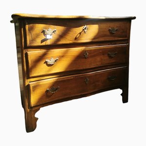 Piedmontese Chest of Drawers in Walnut, Italy, 1790s