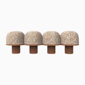 Hygge Bank aus 0009 Kvadrat Zero Stoff und Räuchereiche von Saccal Design House für Collector