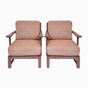 Fauteuils Art Déco Rembourrés en Chêne, Allemagne, 1920s, Set de 2