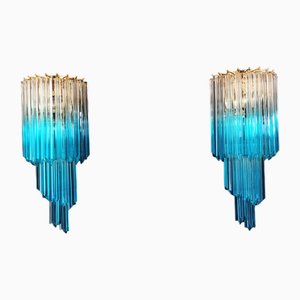 Quadriedri Murano Prism Wall Sconces, 1990, Set of 2