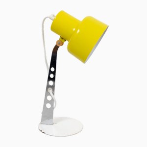 Petite Lampe de Bureau Jaune attribuée à Szarvasi, 1970s