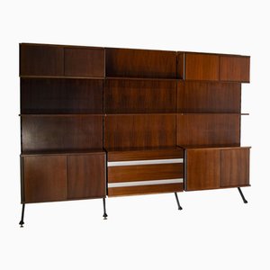 Bookcase in Rosewood Consisting of Three Modules by by Ico Parisi by Mim, 1960s