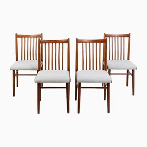 Walnut Chairs from Tatra Nabytok, 1960s, Set of 4