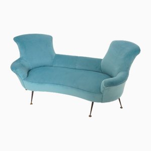 Vintage Blue Sofa by Gigi Radice, 1950