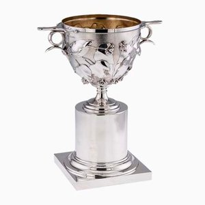 19th Century Victorian Silver Skyphos Cup by Edward & John Barnard, 1867