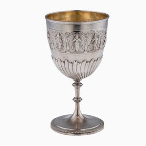 19th Century Indian Silver Swami Goblet, Madras, 1880s