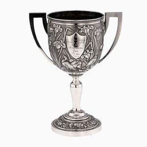 20th Century Chinese Export Silver Trophy Cup, Woshing, Shanghai, 1900s