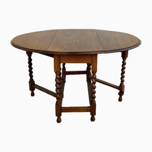 Antique Folding Table in Oak