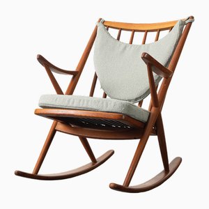 Fauteuil à Bascule par Frank Reenkaug pour Bramin, Danemark, 1960s