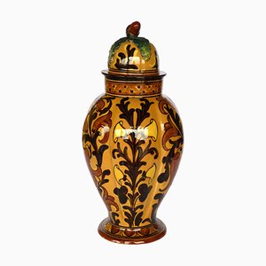 Vase Potiche en Céramique, Albisola, Italie, 1920s