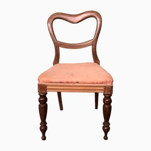 Antique Chair in Victorian Style with Turned Legs