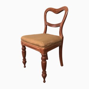 Antique Chair in Victorian Style with Turned Legs