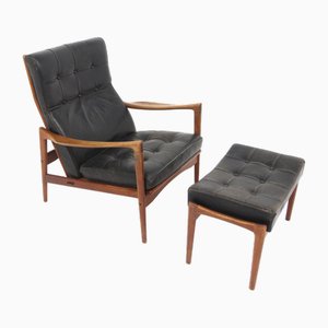 Örenäs Lounge Chair by Ib Kofod-Larsen for Olof Persons Fåtöljindustri Jönköping, Sweden, 1960s, Set of 2