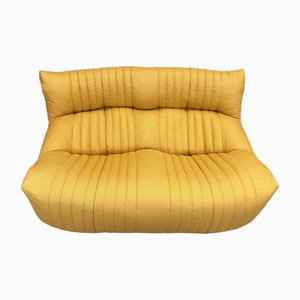Vintage Yellow Aralia Two-Seater Sofa from Ligne Roset, 1980s