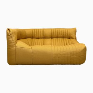 Gelbes Vintage 2-Sitzer Ecksofa von Aralia für Ligne Roset, 1980er