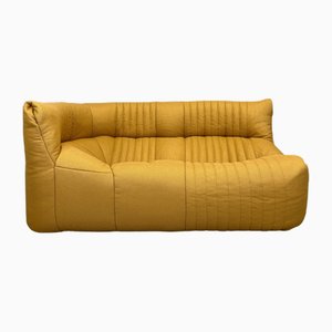 Vintage Yellow Two-Seater Corner Sofa by Aralia for Ligne Roset, 1980s