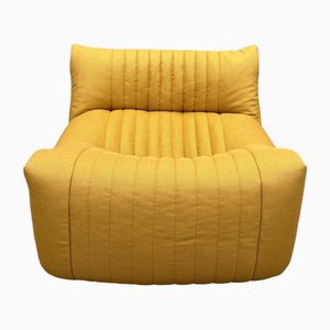 Canapé 1 Place Aralia Vintage Jaune de Ligne Roset, 1980s