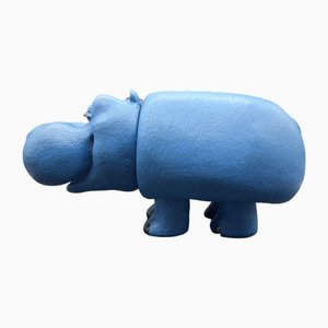 Hippopotamus Bleu par Armando Testa pour Lines, 1950s