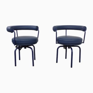 LC7 Chairs by Charlotte Perriand & Le Corbusier for Cassina, Set of 2