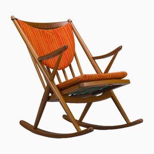 No. 182 Teak Rocking Chair by Frank Reenskaug for Bramin, 1960s