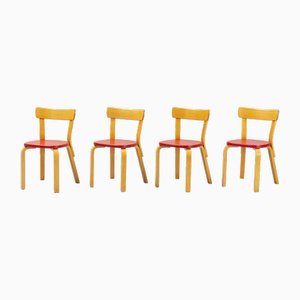 Stühle von Alvar Aalto, 1960er, 4er Set