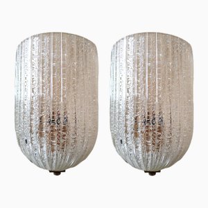 Wall Lights by Barovier & Toso, 1950s, Set of 2
