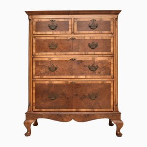 Burr Walnut Chest of Drawers, 1890s