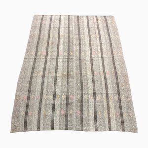 Tapis Kilim en Laine à Rayures, Turquie, 1960s