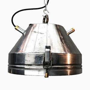 Industrielle Vintage Deckenlampe aus Aluminium von Veb Deutsche Werkstätten Hellerau, 1970er