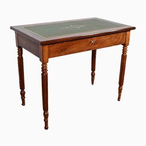 Small Louis Philippe Style Mahogany Desk, Late 19th Century
