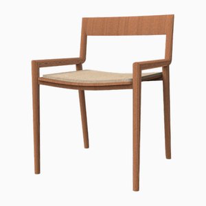 Collector Nihon Dining Chair in Famiglia 07 Fabric and Smoked Oak by Francesco Zonca Studio